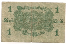 Allemagne. 1 Mark Eine. 1914 - Andere & Zonder Classificatie