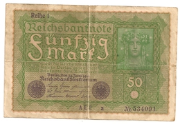 Allemagne. Reichsbanknote 50 Mark. Juin 1919 - 50 Mark