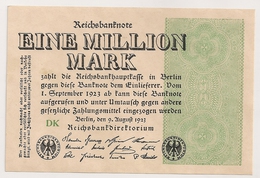 Allemagne. Reichsbanknote 1 Million Mark. Août 1923 Neuf Mint - 1 Mio. Mark