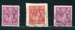 ST LUCIA VIEUX FORT VILLAGE POSTMARK KG6 - Ste Lucie (...-1978)