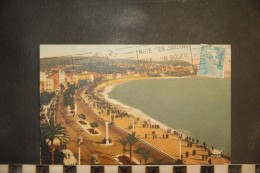 CP, 06, NICE, La Promenade Des Anglais Et Le Mont Boron, Colorisée - Szenen (Vieux-Nice)