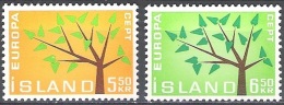 Island 1962 Michel 364 - 365 Neuf ** Cote (2013) 1.25 Euro Europa CEPT Arbre - Ungebraucht