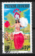 Polynésie 1977 - N° YT  PA 124, Oblitéré, Used - Danseuse, - Usati