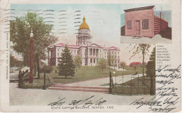 AK Denver 1906 State Capitol Building 200 E Colfax Ave First Colorado Territory City CO Wurlitzer Bockenheim Rossel USA - Denver