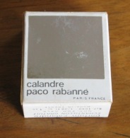 Calandre De Paco Rabanne  Flacon Verre Dans Son Emballage Carton Blanc Et Miroir - Echantillons (tubes Sur Carte)