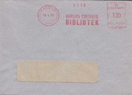 Denmark 'D 2725' Slogan Flamme 'Brug Deres Bibliotek' KASTRUP 1980 Freistempel Brief Meter Cover - Maschinenstempel (EMA)