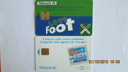 2 TELECARTES FRANCAISE DES JEUX LOTO FOOT BANCO - Spiele