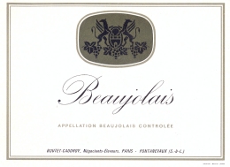 1 Etiquette Ancienne De VIN - BEAUJOLAIS - BOUTET CAUDROY A PONTANEVAUX - Beaujolais