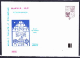 Tchéque République 2001, Envelope  (COB 5 P1 Hafnia) - Omslagen