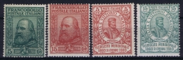 Italy: Sa Nr 87 - 90  Mi Nr 95 - 98    MH/* Falz/ Charniere  1910 - Mint/hinged