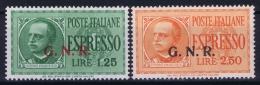 Italy:  Espresso Sa 19 + 20 Mi 33 + 34    MNH/**/postfrisch/neuf Sans Charniere - Eilsendung (Eilpost)