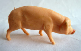 FIGURINE Marque Inconnue  - ANIMAUX ANIMAL DE LA FERME - COCHON DEBOUT (2) Pas Clairet Starlux - Pigs