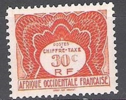 Afrique Occidentale Française 1947 Michel Taxe 2 Neuf ** Cote (2001) 0.50 Euro Petit Chiffre - Ungebraucht