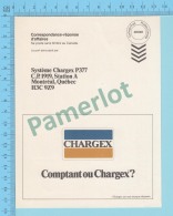 Canada - Coupon Reponse Marcophilie, Commercial Chargex, Carte-reponse  2 Scans - Reply Coupons