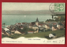 FIN-02  Lutry Lavaux, Lac Léman. Cachet Frontal En 1905. Précurseur. - Lutry