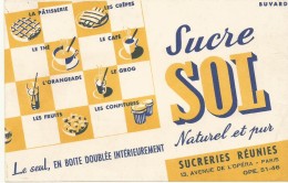 BUVARD NEUF SUPERBE   SUCRE SOL - Koek & Snoep