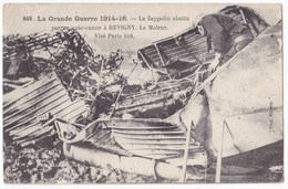 GUERRE 1914- 1918  -  REVIGNY  -  Le Zeppelin Abattu Par Un Auto-canon à Revigny. Le Moteur. - Revigny Sur Ornain