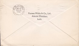 Great Britain FURNESS WITHY & Co. Atlantic Chambers LEITH 1936 Cover Brief Denmark EDVIII. & GV. Stamps (2 Scans) - Brieven En Documenten