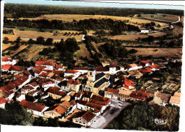 Montiers-sur-Saulx  Vue Aérienne La Place Et L'Eglise  Cpsm Format 10-15 - Montiers Sur Saulx