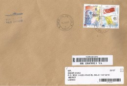 Vatican 2007 Diplomatic Relations Singapore Barcoded Registered Cover - Lettres & Documents