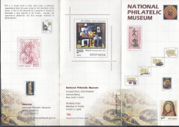 INDIA, BROCHURE WITH INFORMATION, National Philatelic Museum, Picasso, National Heritage, Children's Day - Covers & Documents