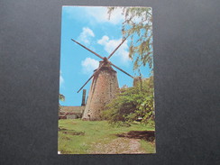 AK 1966 Barbados, West Indies. Mill At Morgan Lewis, St. Andrew. Windmühle. Air Mail - 1960-1981 Autonomía Interna