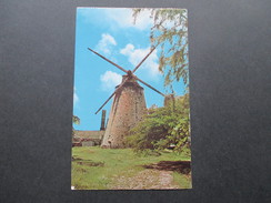 AK 1966 Barbados, West Indies. Mill At Morgan Lewis, St. Andrew. Windmühle. Air Mail - 1960-1981 Autonomia Interna