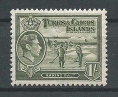 TURKS CAIQUES 1938 N° 128A * Neuf = MH Trace Charnière Cote 1 € Ramassage Du Sel - Turks & Caicos