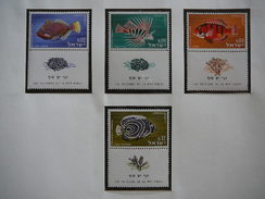 Israel 1963 MNH # Mi. 291/4 Fishes - Unused Stamps (without Tabs)