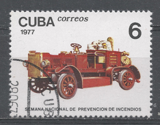 Cuba 1977. Scott #2146 (U) The Prevention Week, Early Motorized Vehicule - Oblitérés