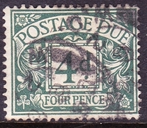 GREAT BRITAIN 1937 KGVI 4d Dull Grey Green Postage Due SGD31 Good Used - Taxe