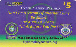 MICRONESIA - Remote Memory 5$ Card, Cyber Safety Pasifika, 2012, Used - Micronesia