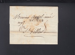 Lettre 1792 Nismes Nimes Pour St. Gilles - 1790-1794 (Austr. Revol. & Fr. Invas.)