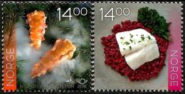 Norway - 2016 - Nordic Cuisine - Lobster And Cod - Mint Stamp Set - Ongebruikt