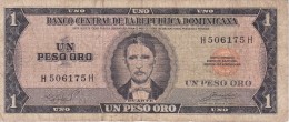 BILLETE DE LA REPUBLICA DOMINICANA DE 1 PESO ORO DEL AÑO 1975 DE DUARTE (BANKNOTE) RARO - Dominikanische Rep.