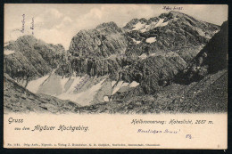 7635 - Alte Ansichtskarte - Gruß Aus Dem Allgäuer Hochgebirge - Heilbronnerweg Hohes Licht - Gel - Heimhuber - Reutte