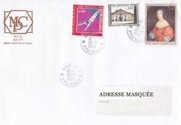 Lettre Prioritaire Voyagée De Monte Carlo Pour La Suisse Le 26/10/1998 Tp De Monaco Jeux Olympiques De Mexico, Centenair - Covers & Documents