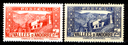 Andorra-034 - Valori Emessi Negli Anni 1937-43 (++/+) MNH/LH - Privi Di Difetti Occulti. - Neufs