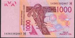 WAS NIGER LETTER H  P615Hn  1000  FRANCS  2012 DATED (20)14  UNC. - Niger