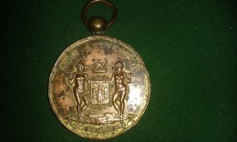 1887, Edouard Grielens, Opening Van De Vogelmarkt, Stad Antwerpen, 5de Wijk, 42 Gram (med301) - Souvenir-Medaille (elongated Coins)