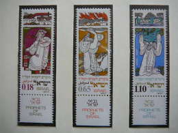 Israel 1973 MNH # Mi. 593/5 Festival Propheten. Fest Propheten - Ungebraucht (ohne Tabs)