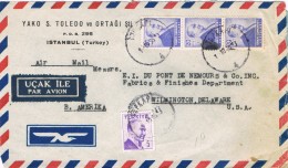 19869. Carta Aerea ISTAMBUL (Turquia) 1958 To USA - Covers & Documents