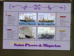 Saint Pierre Et Miquelon BF  7  Vieux Bateaux Neuf ** MNH Sin Charmela - Blocs-feuillets