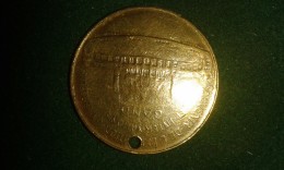 1913, Souvenir De Exposition Universelle Internationalle De Gand, 8 Gram (med317) - Pièces écrasées (Elongated Coins)