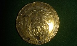 1864, Koninklijke Akademie Van Beeldende Kunsten Te Antwerpen, 200-jarig Jubileum, 16 Gram (med319) - Pièces écrasées (Elongated Coins)