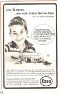 PUB  STATION SERVICE EN PLASTIQUE  " ESSO  " 1963 - Publicidad