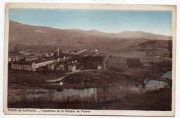 VIC LE COMTE-Pont De Longue-1949--Papeteries De La Banque De France Cliché Dessaigne--carte Colorisée - Vic Le Comte