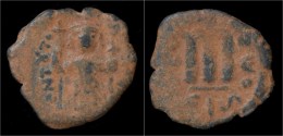 Constans II AE Follis - Byzantinische Münzen