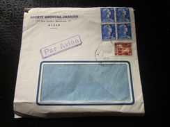 1959 Sté Anonyme Craelus Alger Par Avion France(ex-colonie Française) Algérie 1950-62  Lettre Document Timbres Muller - Covers & Documents