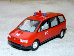 ANCIENNE VOITURE SOLIDO MINIATURE 1 / 43 / PEUGEOT 806 POMPIER - Solido